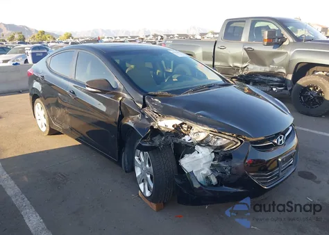 2012 Hyundai Elantra Limited z USA, uszkodzony, nr VIN 5NPDH4AE3CH121186